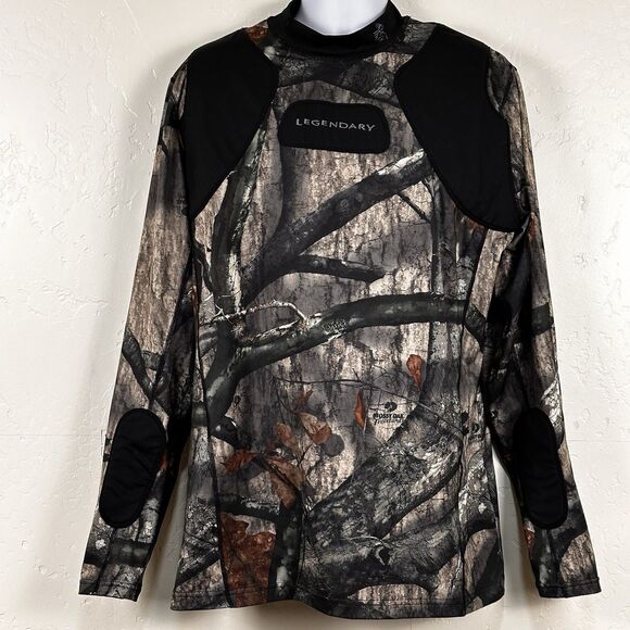 Legendary Camo Hunting Mens Mossy Oak 2XT Pullover Tree-Stand Whitetails Padded - Picture 1 of 11
